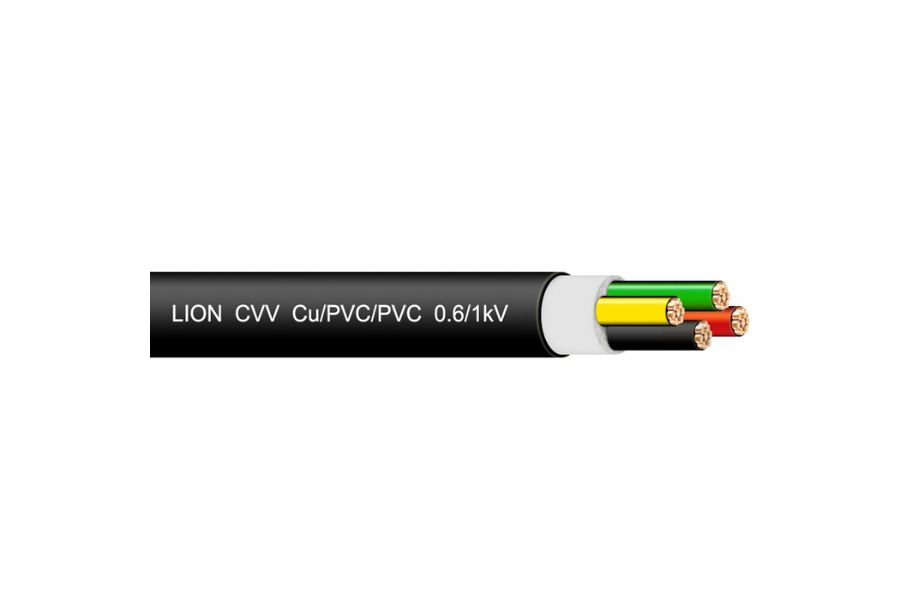 Cáp Điện Lực Hạ Thế CVV - 0.6/1kV - TCVN 5935 (4 Lõi, Ruột Đồng, Cách Điện PVC, Vỏ Bọc PVC)